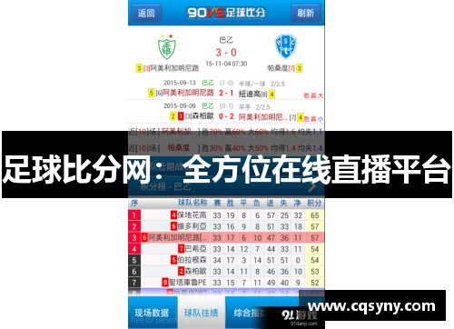 足球比分网：全方位在线直播平台